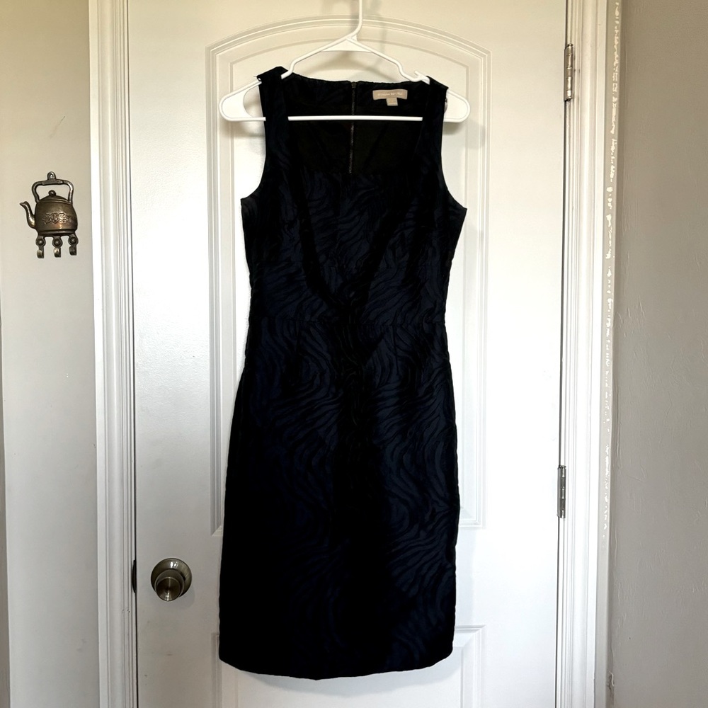 Banana Republic Stripped Navy Blue Dress